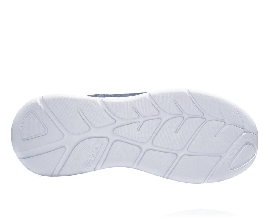 Hoka One One Womens Running Shoes - Akasa - Blue/White - CUDR42183